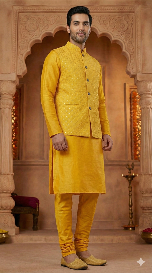 Yellow Kurta Pajama