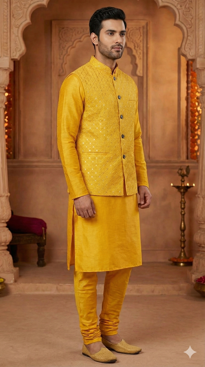 Yellow Kurta Pajama