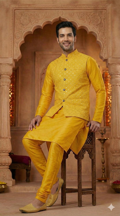 Yellow Kurta Pajama